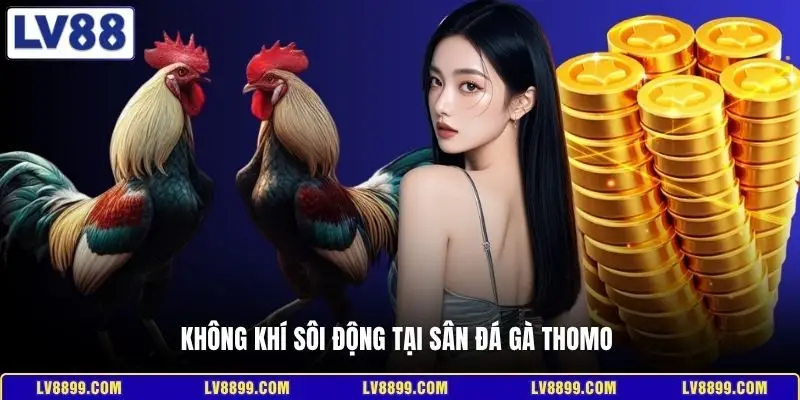 Không khí sôi động tại sân đá gà Thomo