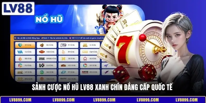 Sảnh cược nổ hũ LV88 xanh chín đẳng cấp quốc tế