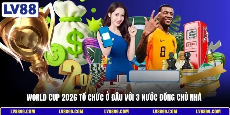 World Cup 2026 tổ chức ở đâu với 3 nước đồng chủ nhà